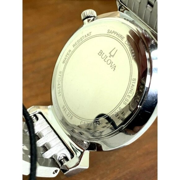 Bulova Women's Watch 96L275 Roman Numeral White Dial Stainless Steel Quartz - Picture 6 of 13